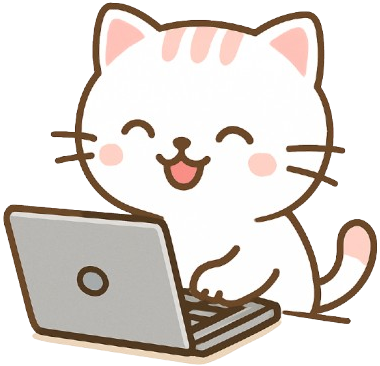 Gatinho no computador